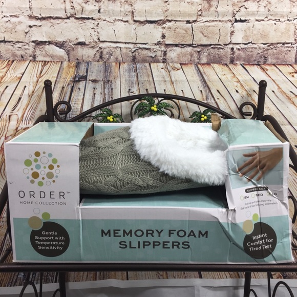 Order Home Collection Shoes Womens Memory Foam Cable Knit Slippers Poshmark